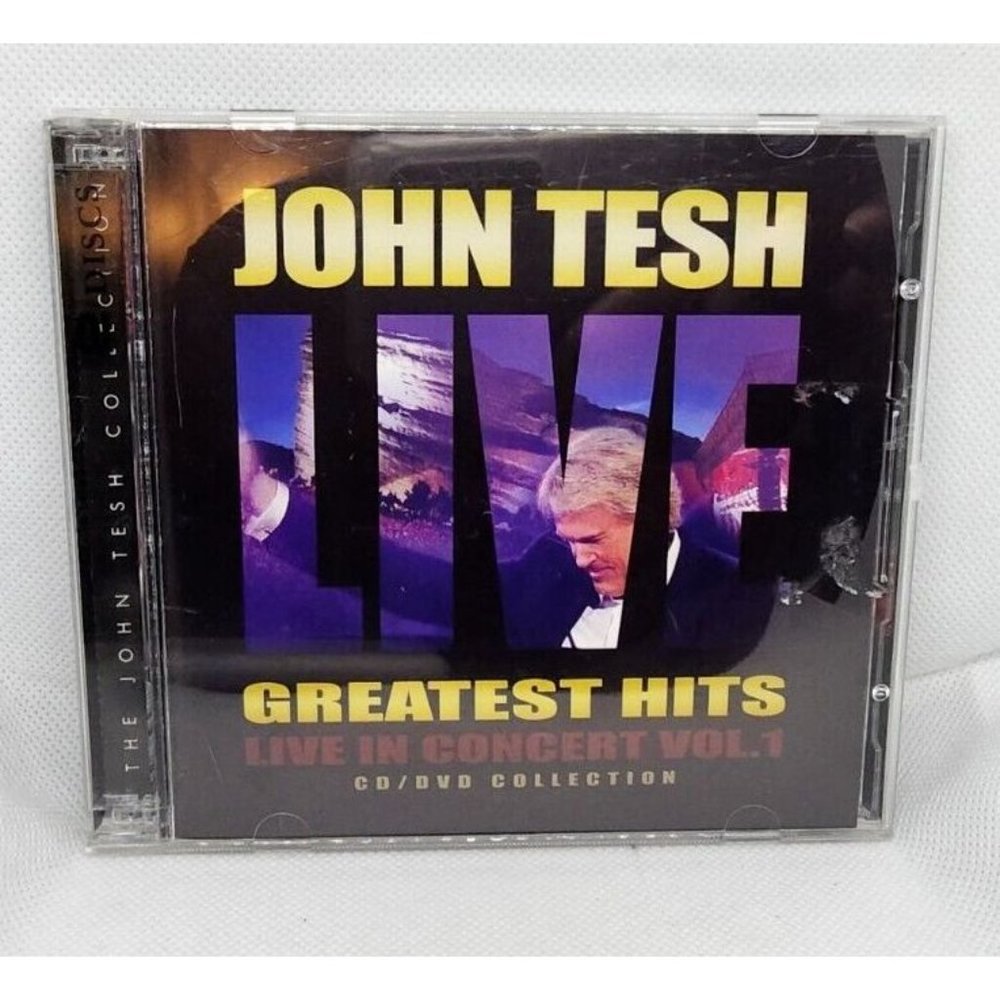 The John Tesh Greatest Hits Live In Concert Vol 1 CD/DVD Collection No Scratches